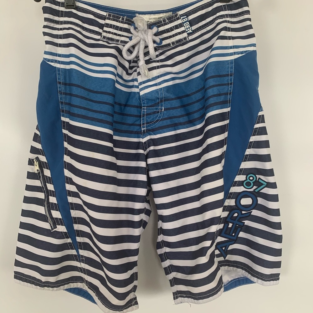 Aeropostale men’s striped swim shorts. Size 31